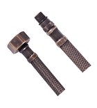 Photo: Wąż przyłączeniowy nierdzewny M10x3/8", 35cm, brąz