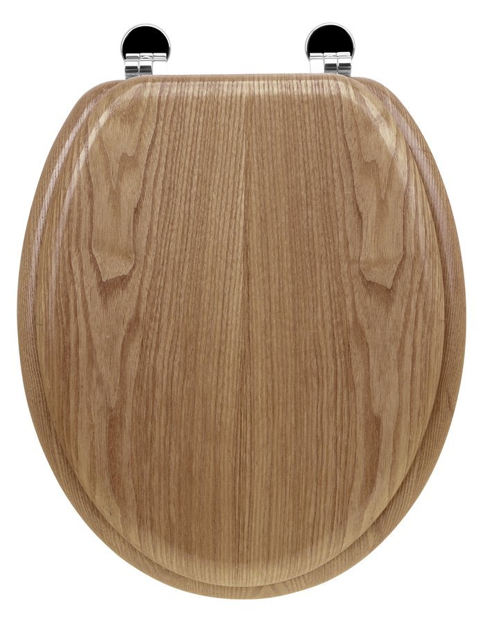 Aqualine AQUALINE WC sedátko, dub 1705-10