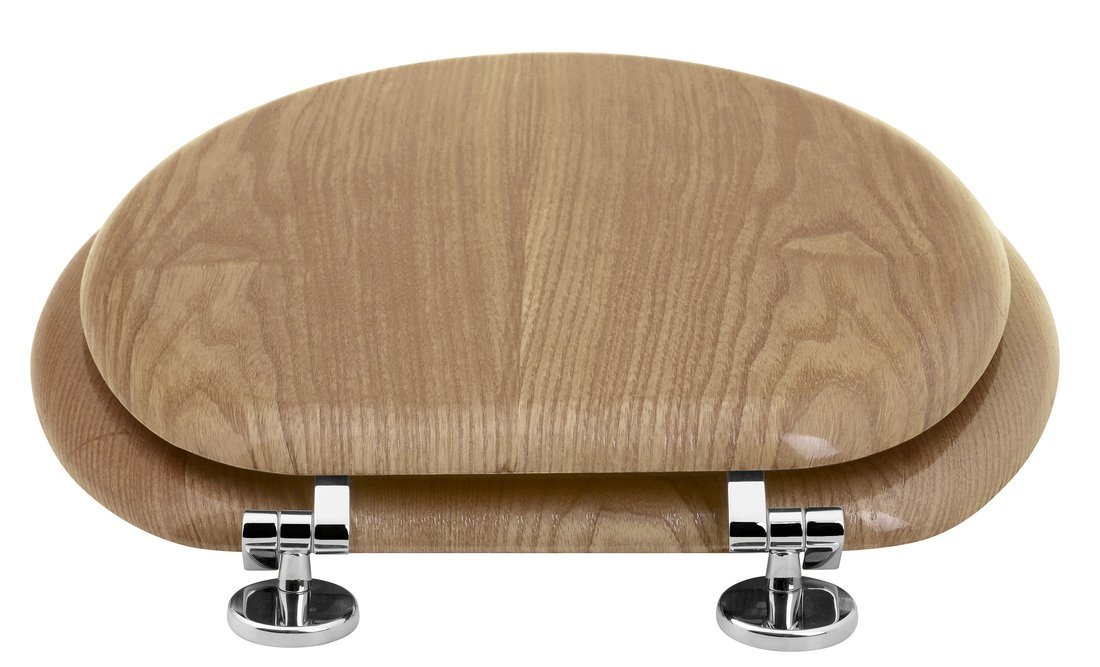 Aqualine AQUALINE WC sedátko, dub 1705-10