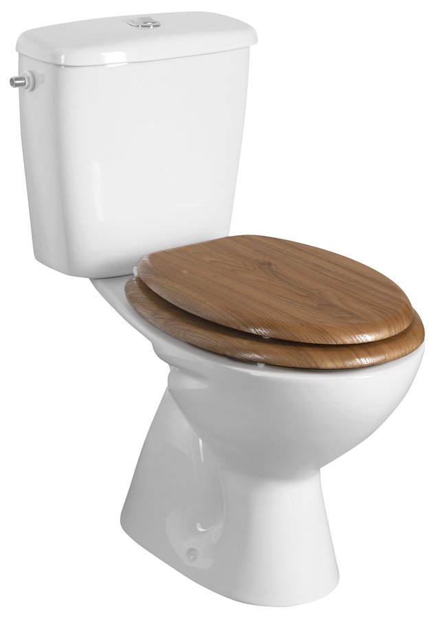 Aqualine AQUALINE WC sedátko, dub 1705-10