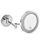 Photo: Wall hung Cosmetic round mirror, LED light, chrome
