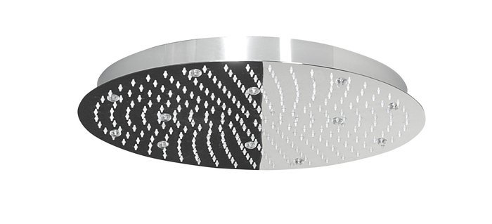 SLIM hlavová sprcha s RGB LED osvětlením, kruh 300mm, nerez MS573-LED