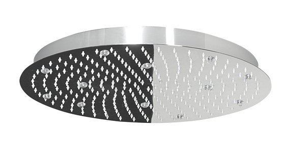 SLIM hlavová sprcha s RGB LED osvětlením, kruh 500mm, nerez MS575-LED