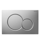 GEBERIT SIGMA01 Dual Flush Plate, chrome matte Photo: GEBERIT SIGMA01 Dual Flush Plate, chrome matte