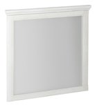 Photo: CROSS mirror in wooden frame 700x800mm, old white