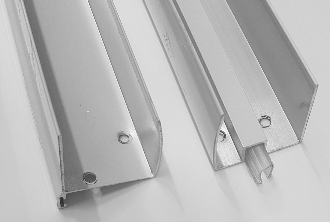 Hliníkový profil pevného skla + profil na magnet pro G70 a G80 NDG70-04