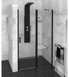 Photo: ZOOM LINE BLACK sprchové dveře 1000mm, čiré sklo