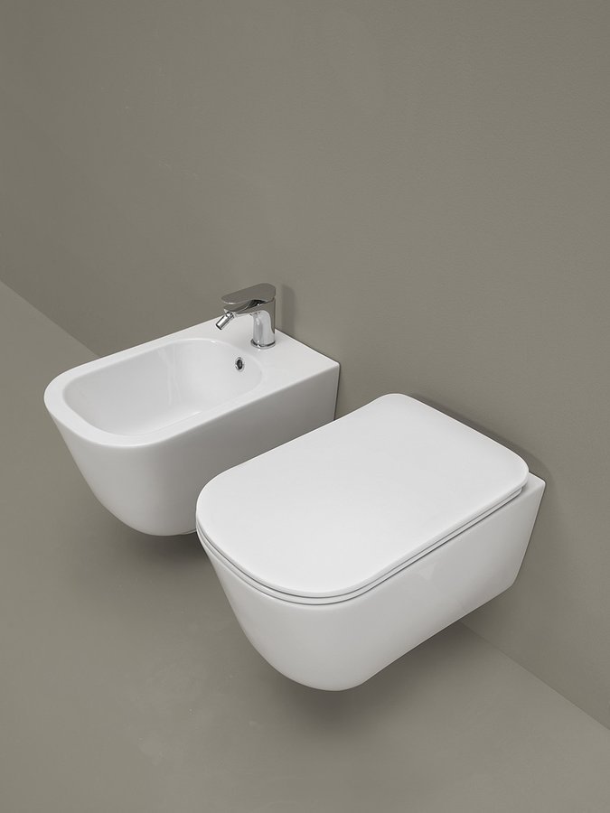 Kerasan TRIBECA WC sedátko, SLIM, Soft Close, bílá 519101