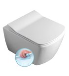 Photo: GLANC závěsná WC mísa, Rimless, 37x51,5cm, bílá