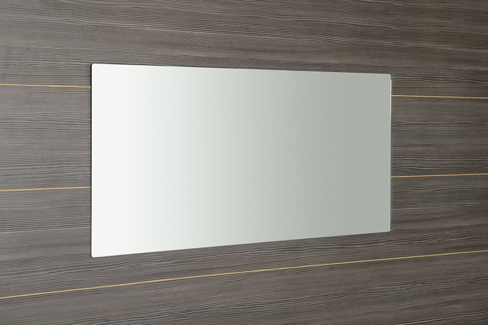 Sapho PLAIN zrcadlo 120x60cm, zakulacené rohy, bez úchytu 1501-29