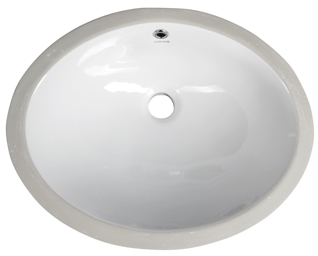 CREAVIT Keramické umyvadlo pod desku, 48,5x38cm, bílá TP211