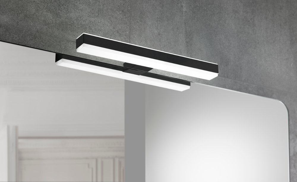 Sapho VERONICA 2 LED svítidlo, 8 W, 300x25x83 mm, černá E27423CI