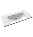 Photo: MARIA Cultured Marble Washbasin 90x46cm, without tap hole, white