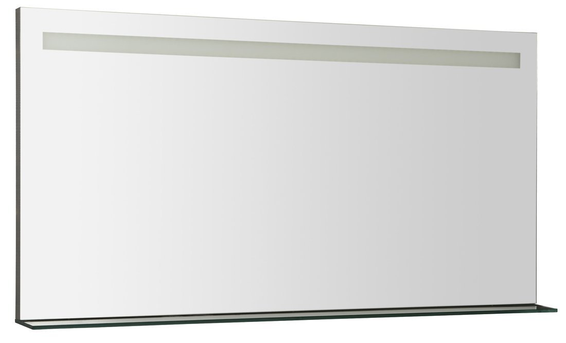 BRETO zrcadlo s LED osvětlením a policí 1200x608mm BT120