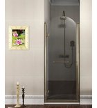 Photo: ANTIQUE sprchové dveře otočné, 900mm, levé, ČIRÉ sklo, bronz