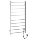 Photo: ESKINADO Electric towel rail with timer, square 1160x620mm, 120W, stainless steel