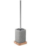 Photo: NORA Freestanding Toilet Brush/Holder, grey /bamboo
