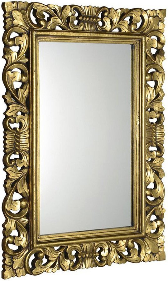 SCULE zrcadlo ve vyřezávaném rámu, 80x120cm, zlatá IN316