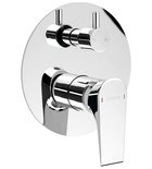 Photo: AXAMITE Lever Concealed Shower Mixer Tap, 2-way, rotary switch, chrome