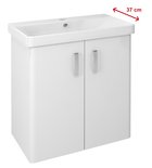 Photo: THEIA 2 Door Vanity Unit 66,3x70x35cm, white