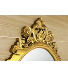 Photo: DESNA oválné zrcadlo ve vyřezávaném rámu, 80x100cm, zlatá