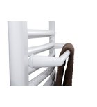 Photo: Towel Radiator Rail Holder 33cm, curved, white