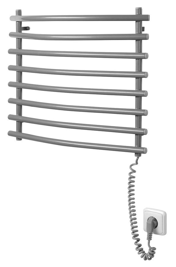 Elektrický sušák ručníků, 570x465 mm, 72 W, šedý hliník-metalíza (RAL9007) SU210A