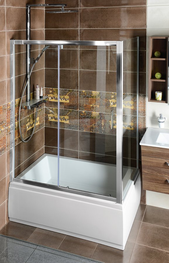 Polysan DEEP sprchové dveře posuvné 1300x1500mm, čiré sklo MD1315
