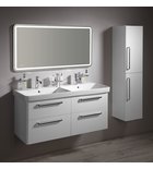 Photo: Bathroom set THEIA 120, Double Washbasin, white