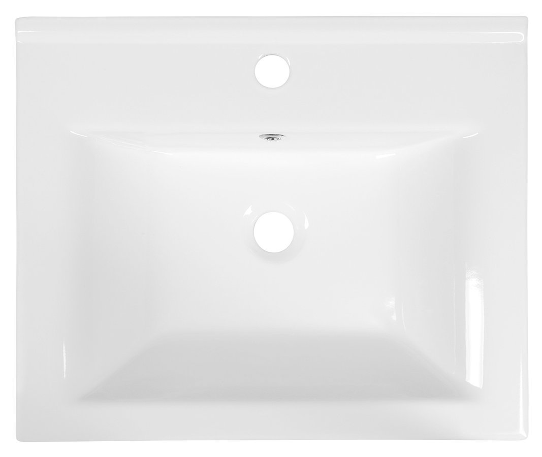 Aqualine ZUNO 55 keramické umyvadlo nábytkové 55x45cm, bílá 9055