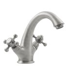 Photo: ANTEA Tall Washbasin Mixer Tap with Pop Up Waste, brushed nickel