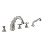 Photo: ANTEA Deck Mounted 5 Hole Mixer Tap, brushed nickel