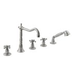 Photo: ANTEA Deck Mounted 5 Hole Mixer Tap with Retro Spout , brushed nickel