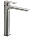 Photo: SPY high basin mixer without pop up waste, extended spout, brushed nickel