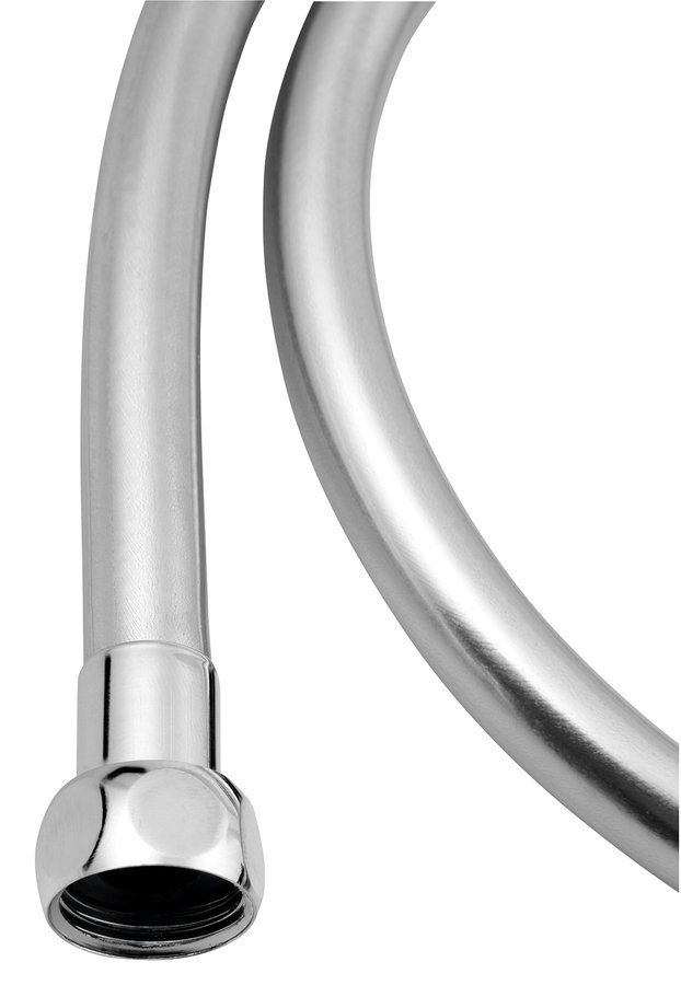 Sapho SOFTFLEX plastová sprchová hadice, 100cm, metalická stříbrná/chrom 1208-05