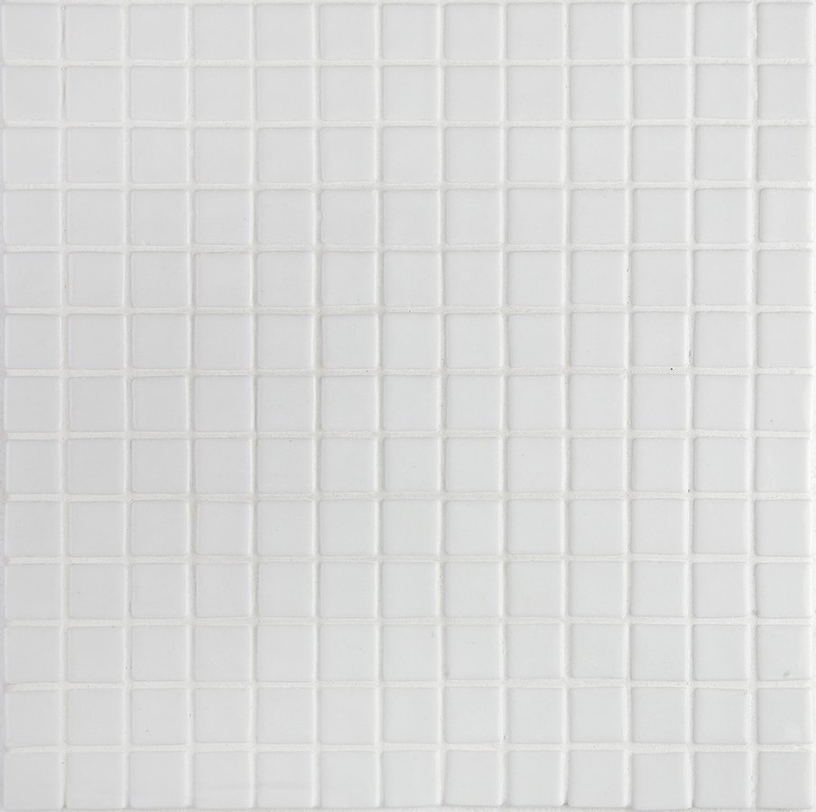 LISA plato skleněné mozaiky white 2,5x2,5cm
