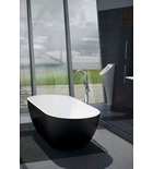 Photo: REDUTA Cast Marble Freestanding Bath 171x81x46cm, Black/White