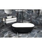 Photo: REDUTA Cast Marble Freestanding Bath 150x75x46cm, Black/White