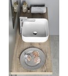 Photo: PRATA counter top ceramic washbasin 39,5x39,5 cm, white