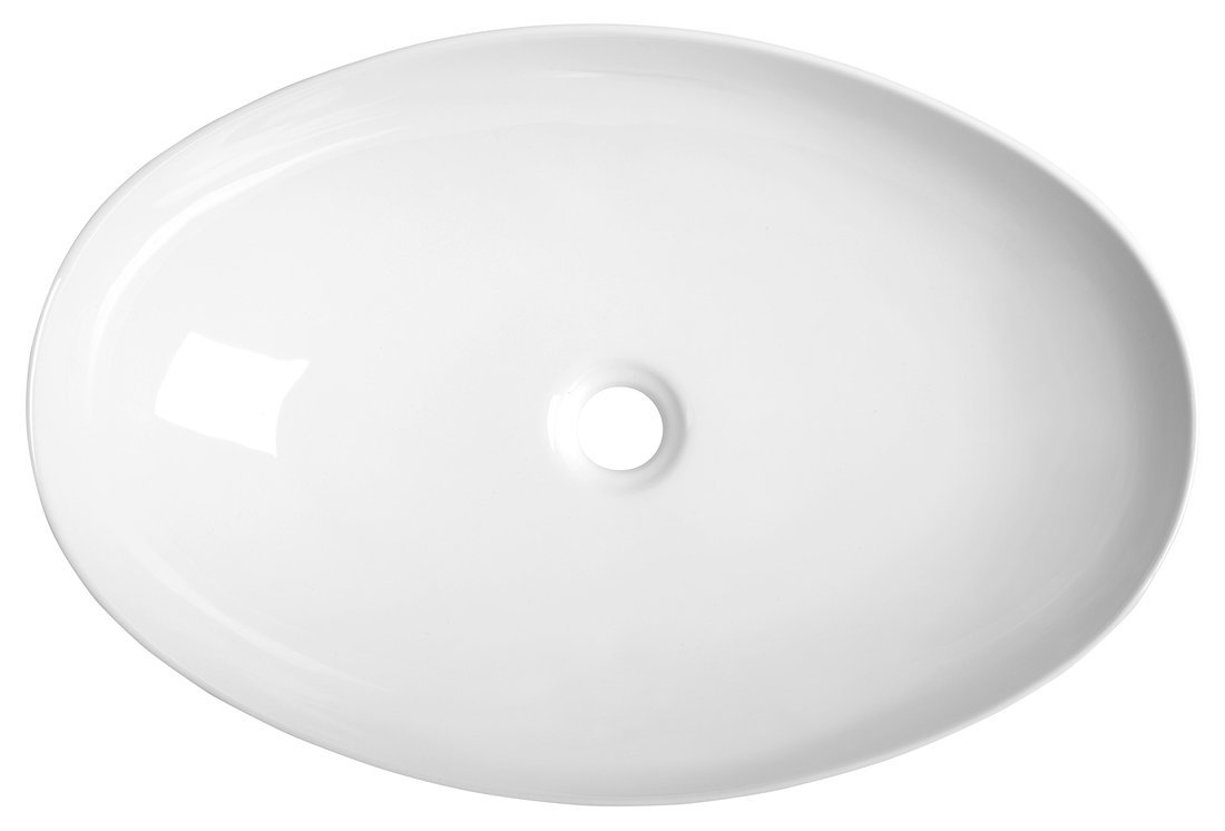 Sapho PERA keramické umyvadlo na desku, 62,5x42 cm, bílá AR457