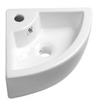 Photo: GYNT corner ceramic washbasin 33x33 cm, white
