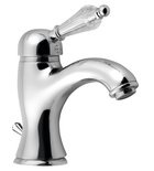 Photo: KIRKÉ CRYSTAL basin mixer tap lever crystal, with pop up waste, chrome