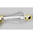 Photo: KIRKÉ CRYSTAL basin mixer tap lever crystal, with pop up waste, gold