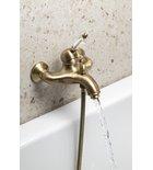 Photo: KIRKÉ CRYSTAL Wannenarmatur, kristallen Hebel, Bronze