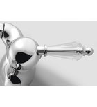 Photo: KIRKÉ CRYSTAL Wall mounted shower mixer tap lever crystal, chrome