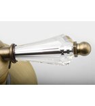 Photo: KIRKÉ CRYSTAL Single Lever Concealed Shower Mixer Tap Lever crystal,1 outlet, br