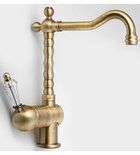 Photo: KIRKÉ CRYSTAL kitchen mixer tap lever crystal, bronze