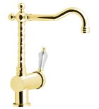 Photo: KIRKÉ CRYSTAL kitchen mixer tap lever crystal, gold