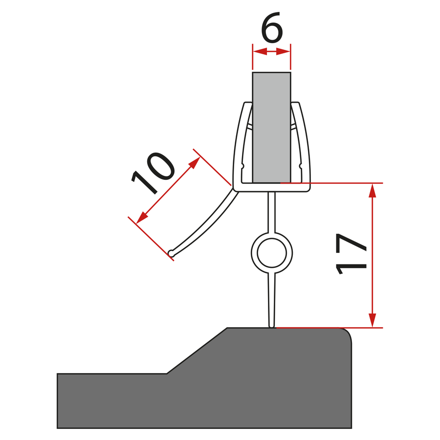 Spodní těsnění pro AQ6018 L/P (53 cm)