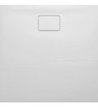 Photo: ACORA shower tray, cast marble, square 90x90x2,7cm, white stone decor